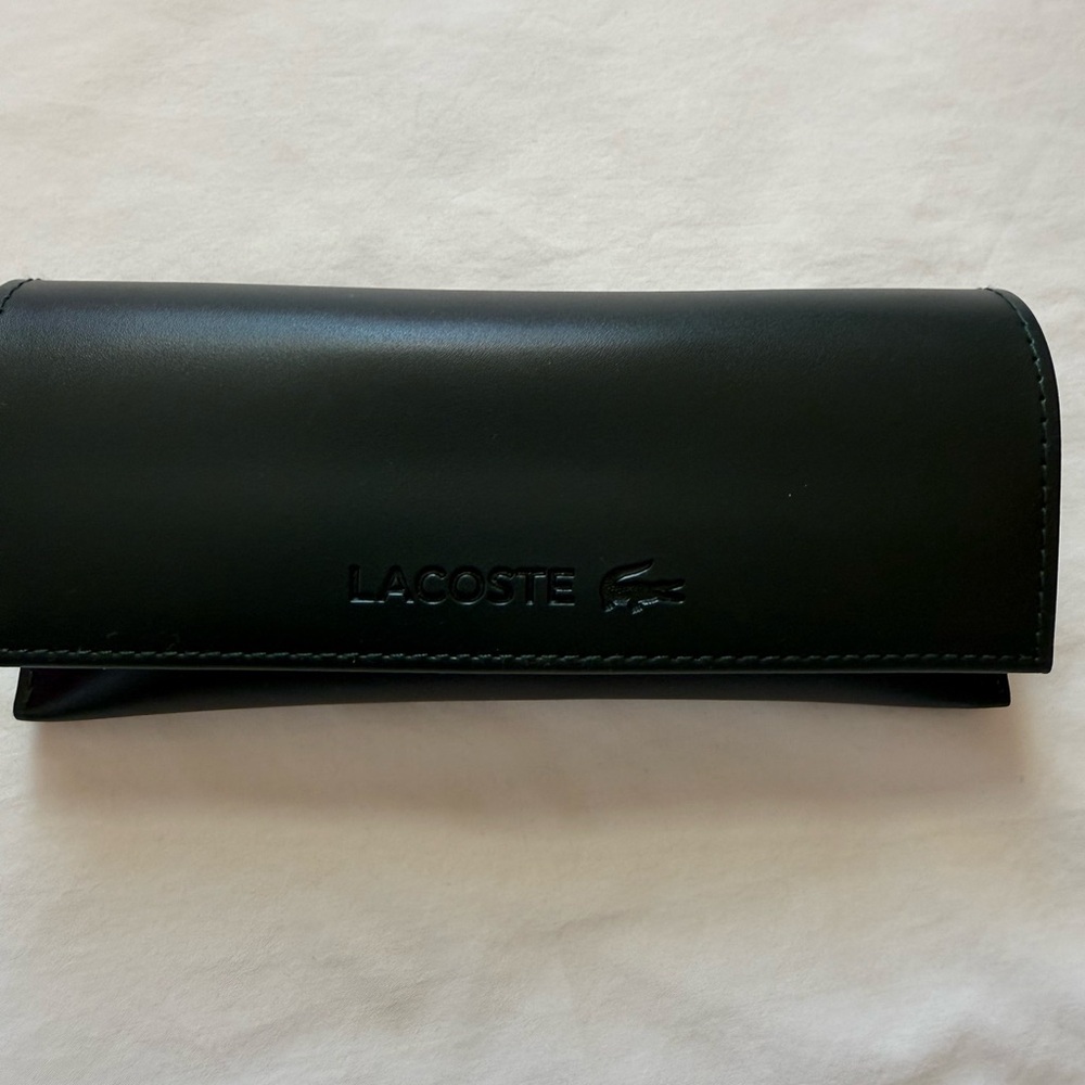 Lacoste Dark Green Sunglasses Case Grey Marble